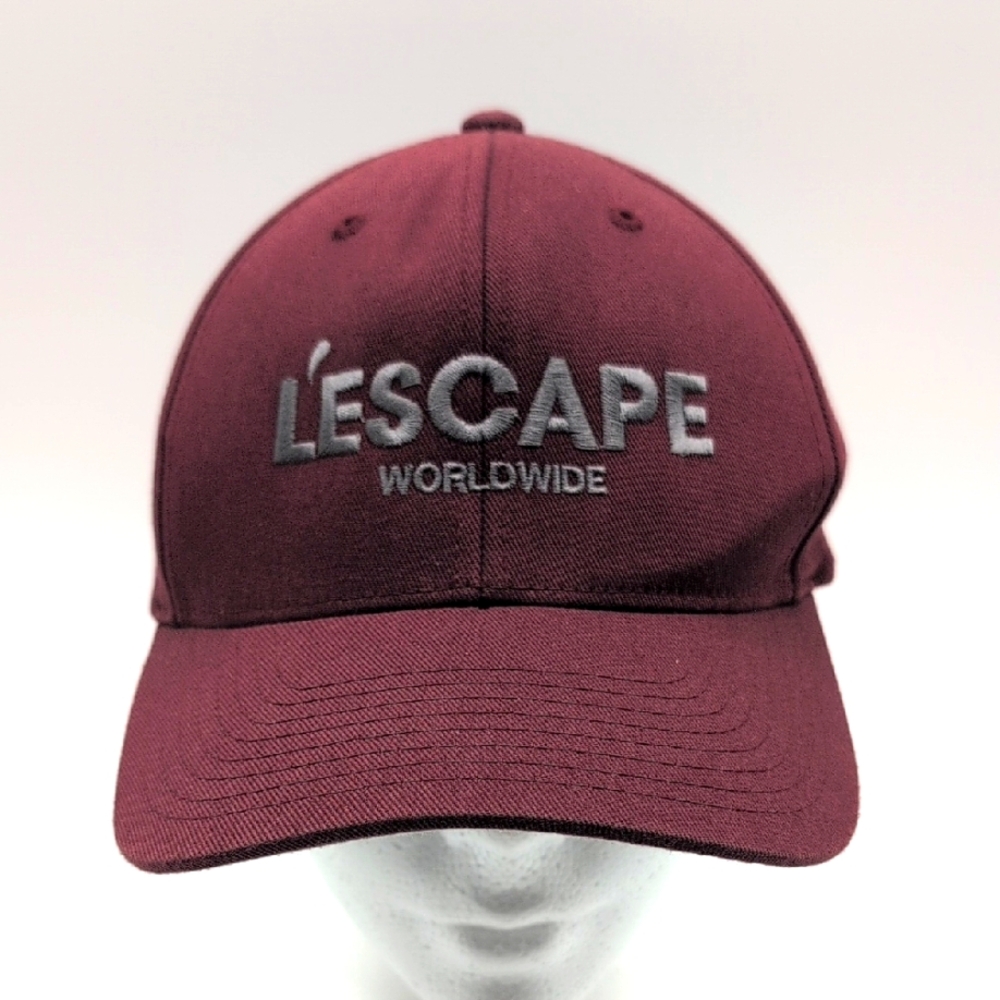 The Authentic | L'Escape Worldwide Burgundy Sports Cap Flexfit